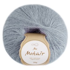 청송뜨개실 모모헤어 뜨개실, 1개, 24 라이트블루그레이