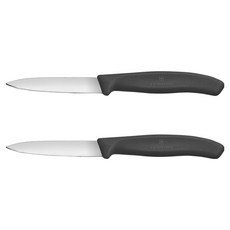 빅토리녹스 클래식 일자날 과도 블랙 8cm 6.7603.2, 2개