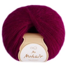 청송뜨개실 모모헤어 뜨개실, 1개, 12 와인퍼플