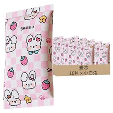 壹念 一次性暖暖包 自發熱暖暖暖包 秋冬必備暖手 便攜小巧 小白兔 10片, 1套