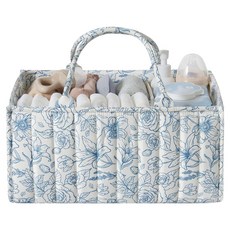 블룸홈 기저귀 정리함, 플로럴 블루, 1개