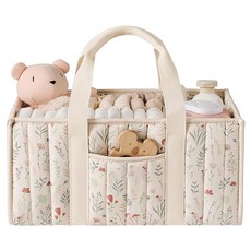 블룸홈 기저귀 정리함, 플로럴 베이지, 1개