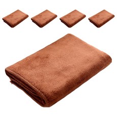 정일유통 부드러운 청소용 두꺼운 버전 타월 30 x 40 cm 360g 5p, 커피색, 1개