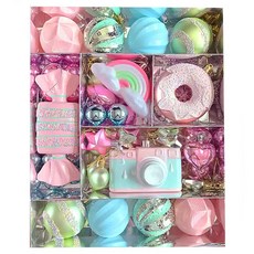 ByeolNim 聖誕樹馬卡龍糖果裝飾品 58件組, 馬卡龍相機, 1套