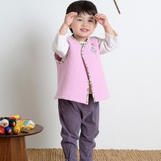 이설한복 20010 분홍누빔 한복 세트