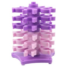 JSTrading 30格梭子塔 梭芯收納架 收納盒, 紫色, 1個