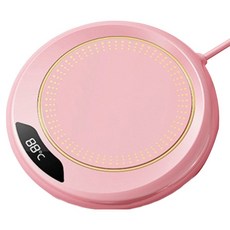 마하 USB 온도조절 전기온열 미니 컵워머 핑크, M308