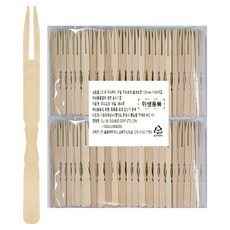 Draw Life 迷你迷你雙齒木叉 100mm, 1個, 1000入