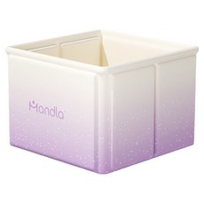 mandla 折疊方正浴桶, 漸變紫, 1個