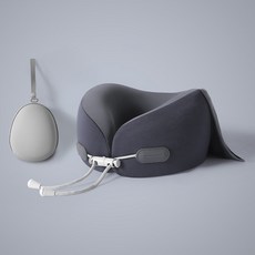 EVER HOUSE 便攜式連帽記憶棉頸枕, 灰色