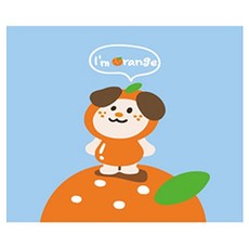 러움 탱탱귤 뭉삼 마우스패드, 1개