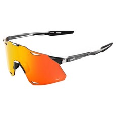 100% 運動 Hypercraft 鏡面鏡片太陽眼鏡, 黑鉻 + Hyper 紅色多層鍍膜(60000-00030), 1個