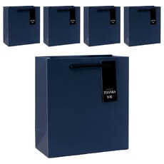 좋은기븐 루벨리아 쇼핑백, 네이비, 5개