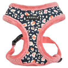 퍼피아 반려동물 기모 레오파드 컴포트 하네스, 인디언핑크, 1개