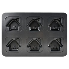 日本 cotta 可愛之家 6格烤盤 MP321, 1個