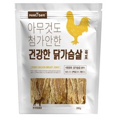 폴리데이 강아지 아무것도 첨가안한 건강한 육포, 280g, 1개, 닭가슴살