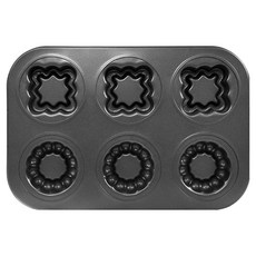 日本 cotta 蕾絲圓角方形6格烤盤 MP341, 1個