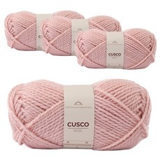 brandyarn Cusco Wool 羊毛編織線 100g 4mm, 12 腮紅, 4個