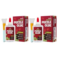 HASHI 拼圖專用固定黏著膠水, 2個, 120ml