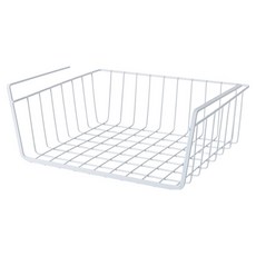 Solv Living 多用途層架下收納盒 掛式層架籃, 白色, 3個