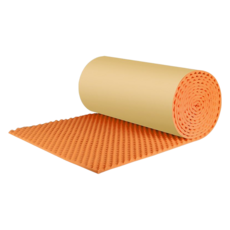 牆面用錄音室阻燃隔音吸音棉, 橘色, 1個