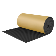 Delirium 阻燃壁掛式 臥室 錄音室 隔音 防音 吸音材 雙層泡棉 100cm x 1000cm x 厚度 3cm, 黑色, 1個