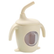 Livinew 矽膠嬰幼兒用吸管杯, 黃色, 1個, 150ml