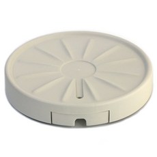 데이지안 360도 회전 히든바퀴 이동식 화분받침대 원형, 아이보리, 1개