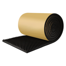 Delirium 阻燃壁掛式 臥室 錄音室 隔音 防音 吸音材料 標準橡膠泡棉 100cm x 1000cm x 厚度 5cm, 黑色, 1個