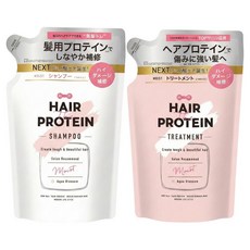 HAIR The PROTEIN 蛋白高損傷修護洗髮精 + 潤髮乳 補充包, 1組