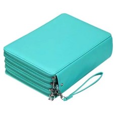 Brutfuner 160色彩色鉛筆用皮革筆盒, 薄荷綠, 1個