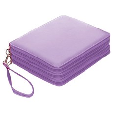 Brutfuner 동네형 색연필 보관 가죽 케이스 120색용, 퍼플, 1개