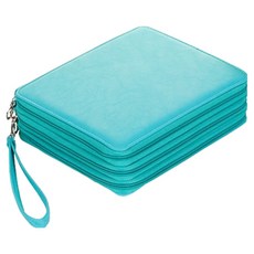 Brutfuner 鄰家大哥 72色彩色鉛筆皮革收納盒, 薄荷綠, 1個