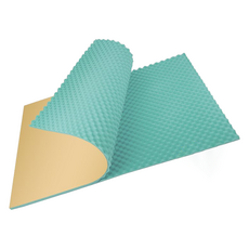 Delirium 阻燃壁掛式 臥室 錄音室 隔音 防音 吸音材料 高密度一體成型泡棉 100cm x 1000cm x 厚度 7cm, 綠色, 1個