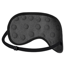 Seekis 石墨烯磁石睡眠眼罩 親膚絨布午休擋光護眼助眠眼罩 黑色, 1個, 1個裝