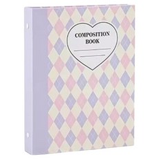 BenF Case 鑽石格紋 20張 小卡收納整理 6孔活頁冊, 紫色, 1個