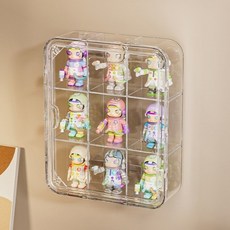 Mabso Shop 娃娃玩具公仔展示透明收納盒 9格 SH330, 1個