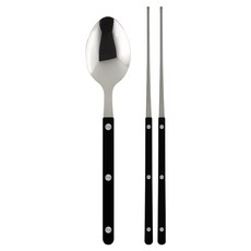 메종오브제 시에르 파르베 수저 1인세트, 블랙, 숟가락 + 젓가락, 1세트