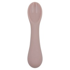 모두아이 유아용 실리콘 이유식 조랭이 스푼, 소프트핑크, 1개