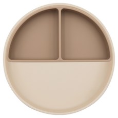 블루마마 유아용 모두아이 식판 보름달 + 반달 세트, 피치(보름달), 샌드베이지(반달), 1세트