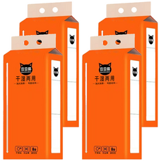 豆豆貓 乾濕兩用抽紙, 16個, 1000張