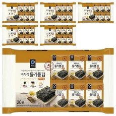 청정원 들기름 바사삭김, 4g, 120개