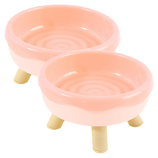 高精寵物 甜甜圈貓碗, 粉色, 2個