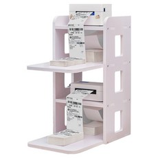 BenF Home 공간절약 라벨 송장 4단 보관 스탠드 데스크 정리대, 1개