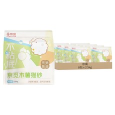 京覓 純木薯貓砂, 2.5kg, 8包, 自然香味