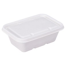 Me&MyWay 包裝用一次性紙漿方形食物盒 750ml + 紙漿蓋組合, 25套