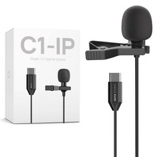 마타스튜디오 방송용 스마트폰 유튜브 ASMR 핀 마이크, C1-IP