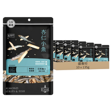 盛香珍 KING 杏仁小魚, 135g, 10個