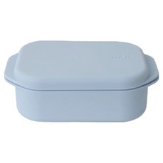 마시 직사각 실리콘찜기, 1개, 스카이 블루