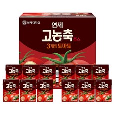 연세우유 고농축주스 3개의 토마토, 12개, 120ml
